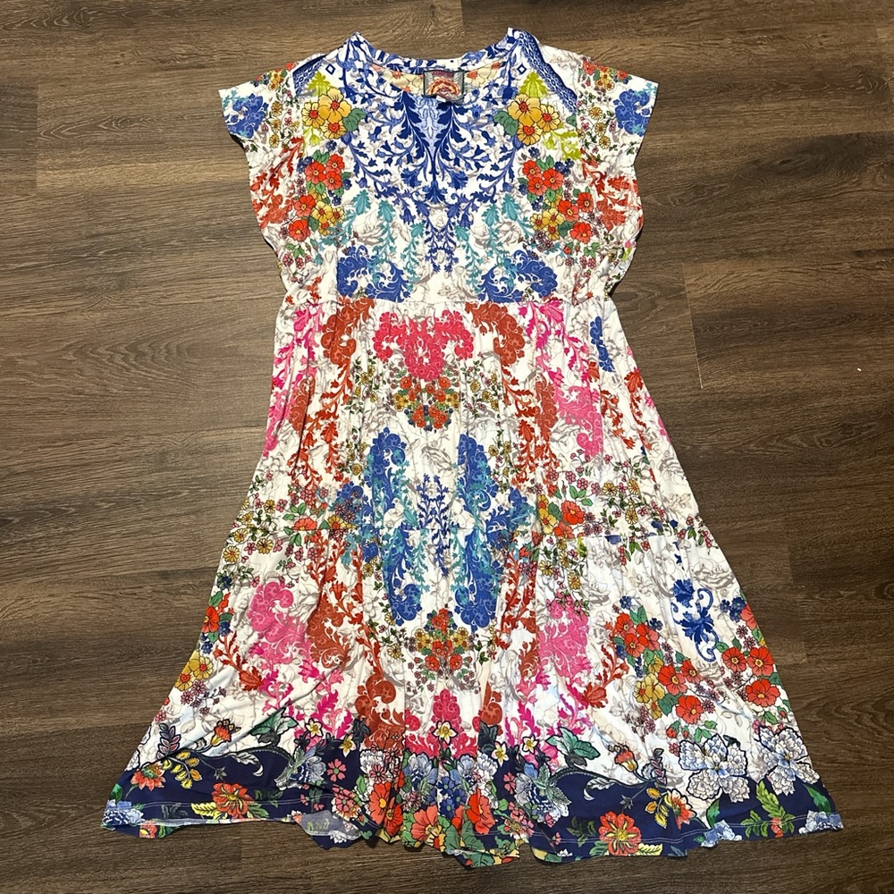 Floral Multi-Color Cotton Summer Dress